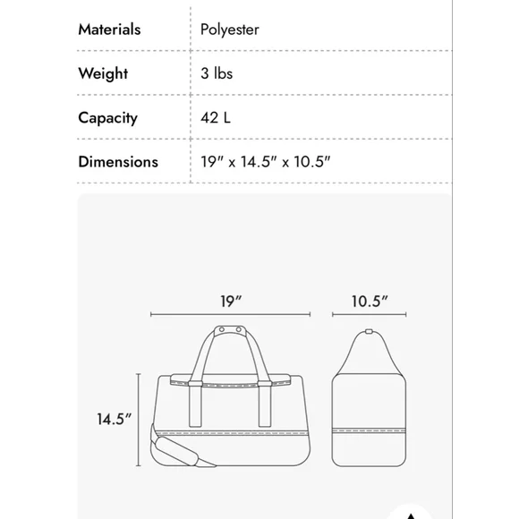 Calpak Stevyn Duffel Bag in Dune Tan - aka Grey - Picture 8 of 8